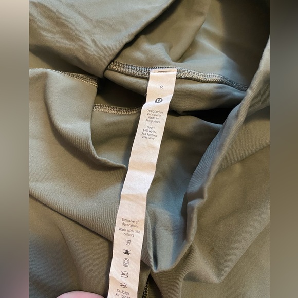 NWOT Lululemon Wunder Under Olive Green Grey Sage Leggings - Picture 7 of 10
